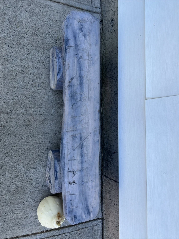 Rustic Log Cabin Log Bench Hand Made In Wa State - Image 2 of 4