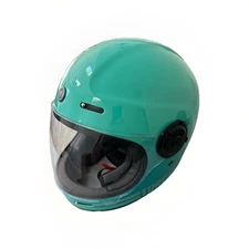 TORC Full Face Motorcycle Helmet Newport Gloss California TEAL DOT MEDIUM