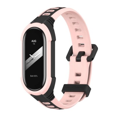 Fanda in acciaio inossidabile Mijobs per Xiaomi Mi Band 3 4 5 6 Purple