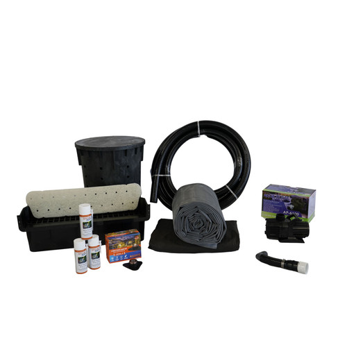 Kit Cascata Senza Laghetto 15' x 20' EPDM Liner 6.100 GPH Pompa PLAN2 - Foto 1 di 7