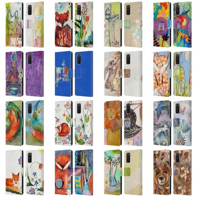 OFFICIAL WYANNE ANIMALS LEATHER BOOK WALLET CASE COVER FOR SAMSUNG PHONES 1