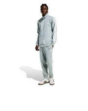  Tuta Intera Completa UOMO Adidas Basic 3-Stripes Tricot Turchese Poliestere 