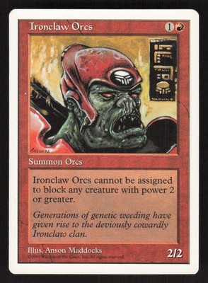 1997 Ironclaw Orcs Fifth Edition MTG