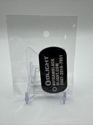 Olight Team Black Dog Tag Patch NEW