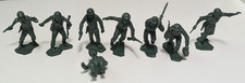 Marx Battleground Marines Soldiers Dark Green Plastic Vtg 1960s Playset Lot 8