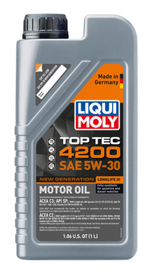Liqui Moly 5W-30 1L 4200 Top Tec Full Synthetic Motor Oil 2004