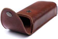 Hard Eyeglass Case with Belt Loop, PU Leather Glasses Case, Eyeglasses Cases, Re