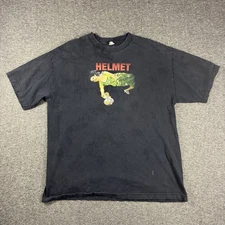 Vintage Helmet Band Shirt XL Black Seeing Eye Dog Tour Concert