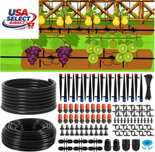 240FT Drip Irrigation System for Garden with Hose and Accessories
