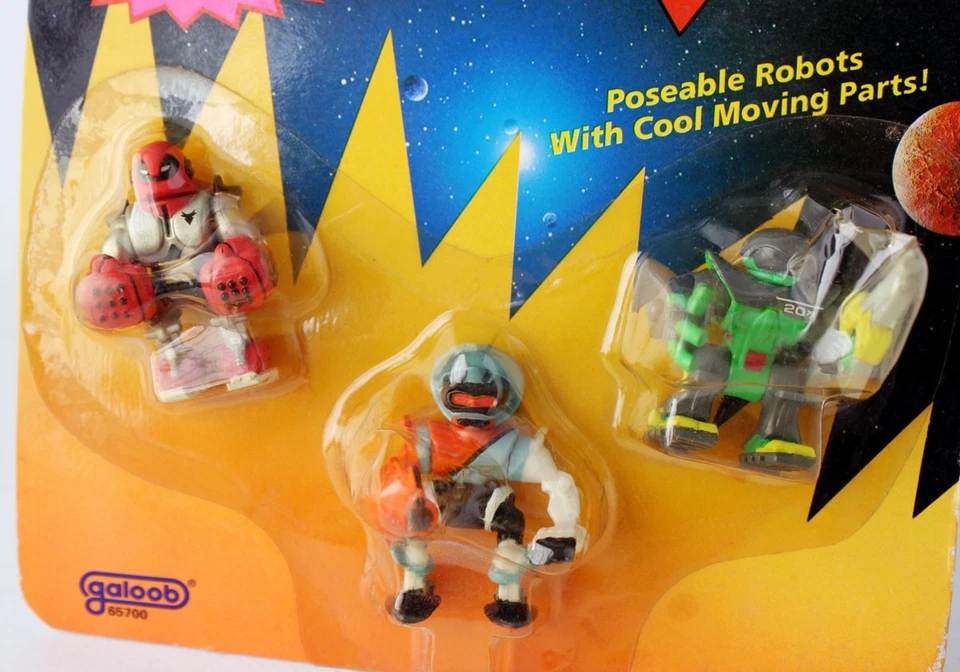 RARE VINTAGE 1993 MICRO MACHINES ZBOTS CLAXON RADIUS NEPTOON GALOOB NEW SEALED! - Image 3 of 4