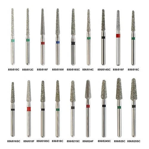 FG Diamond Bur Round End Taper Crown & Bridge Diamonds Super Coarse Fine 856 850