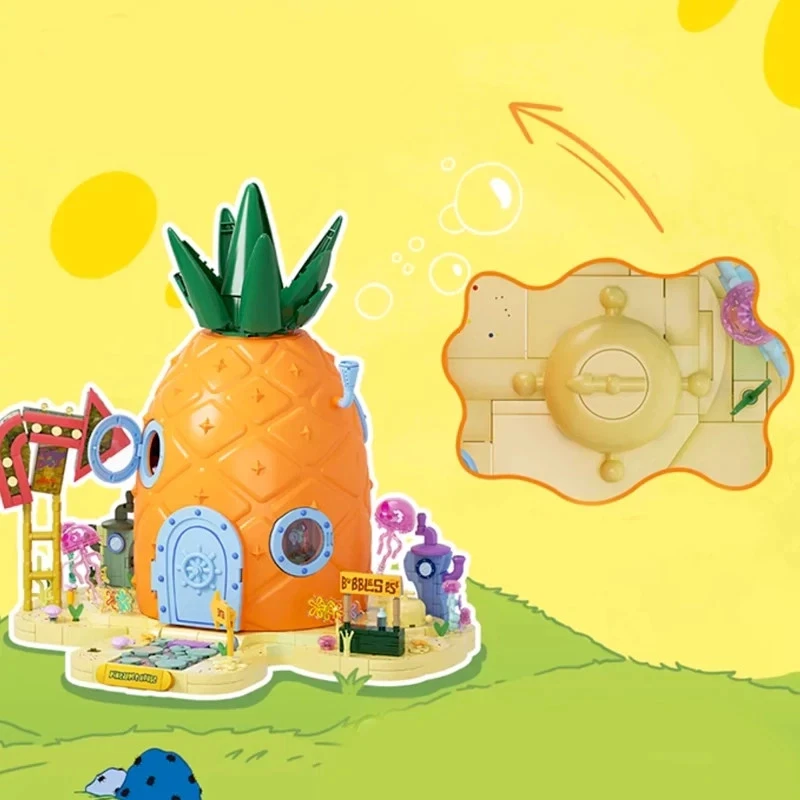 AREA-X AB0032 SpongeBob Pineapple House building blocks Set Bricks Kids Toy Gift - Image 3 of 4