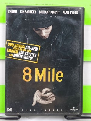 8 MILE FULL SCREEN EMINEM KIM BASINGER BRITTANY MURPHY BONUS RAP BATTLES DVD