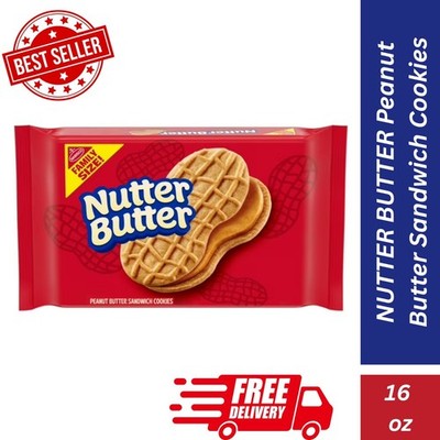 Nutter Butter Peanut Butter Sandwich Cookies 16oz Family Pack Fast Shipping