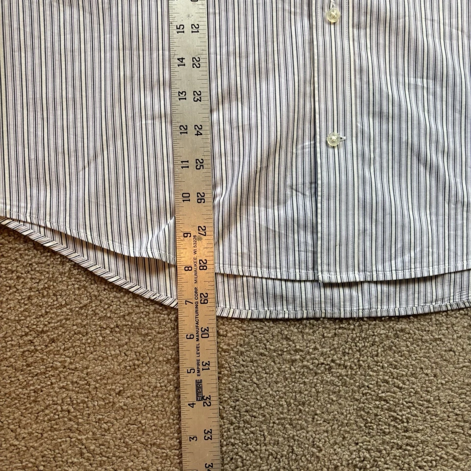 Givenchy Button Down Shirt Men’s 15½ White Stripped Classic Casual Designer - Image 4 of 4