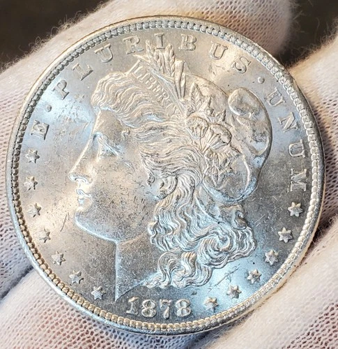 * 1878 S * BU MS++ FROSTY WHITE STUNNER!! BETTER DATE MORGAN SILVER DOLLAR #A22