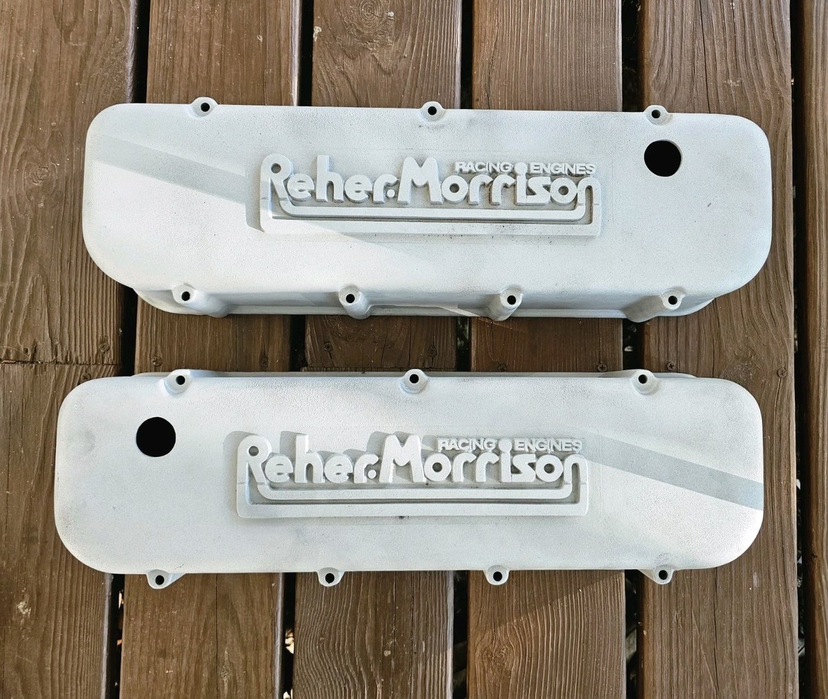 Reher Morrison Racing NHRA Cast Aluminum Valve Covers BBC Big