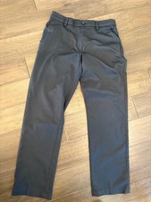 Amazon Essentials Navy Straight Leg Pants Elastic Waist Size 30 x 30