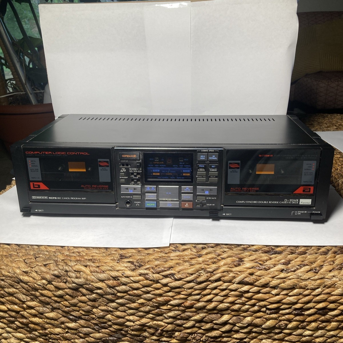 Sansui D-95WR Compu-Synchro Double Reverse Cassette Deck digital