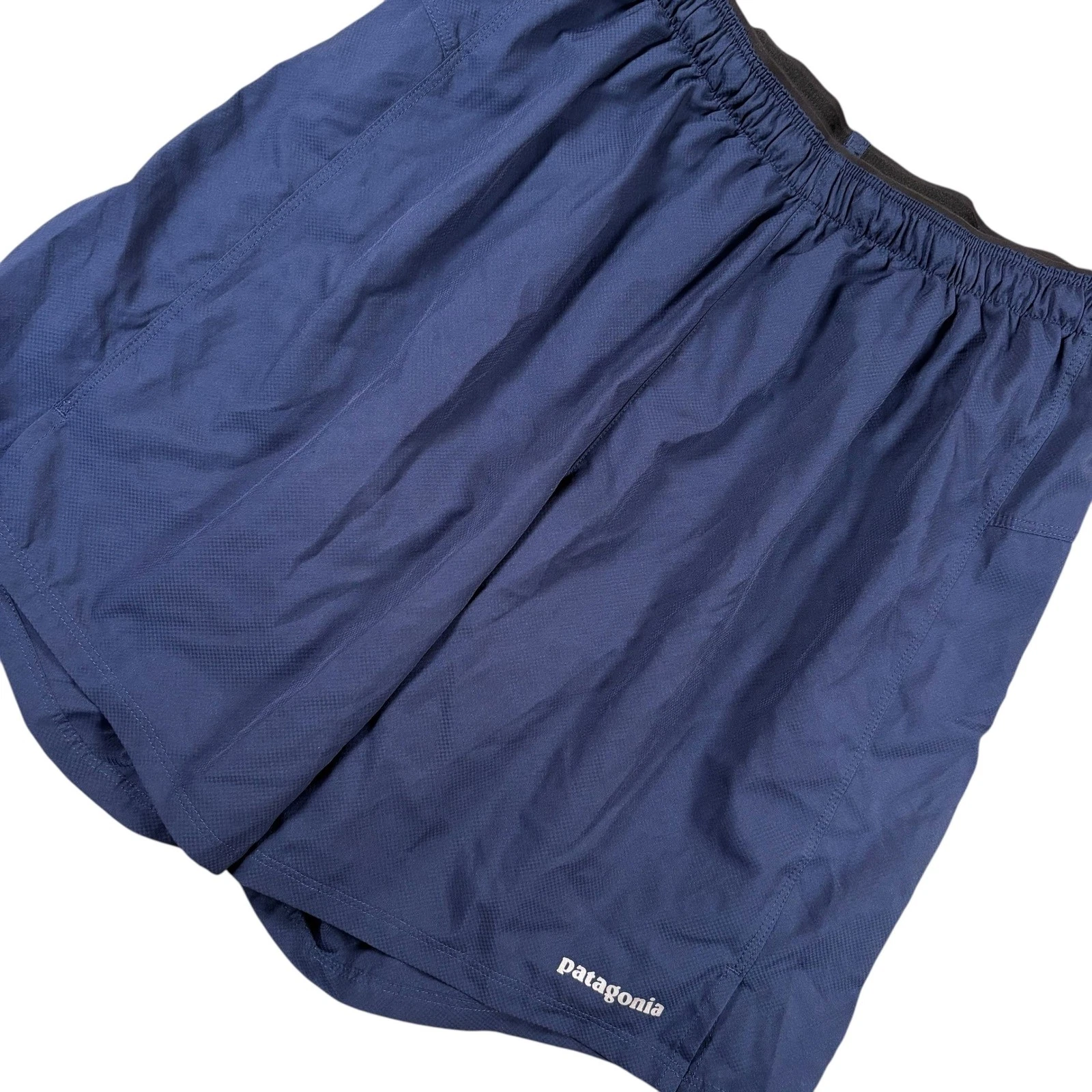 Patagonia Men's Navy Blue Athletic Running Shorts Sz S athleisure lined swim