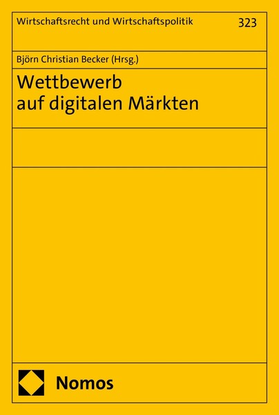 Wettbewerb Auf Digitalen MäRkten | BjöRn Christian Becker | Deutsch | Buch-image