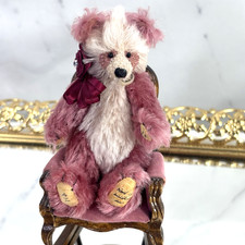 RARE World of Miniature Bears By Reanee Gladden Pink Panda Bear 872 Charlotte