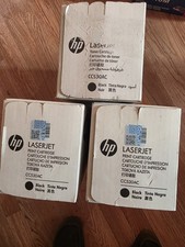 Lot of 3 Genuine HP 304A Black Toner Cartridge CC530AC OEM LaserJet New Sealed