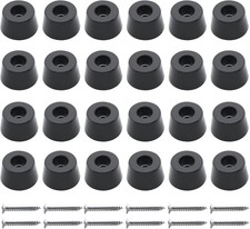 24pcs Round Rubber Feet Bumpers 19/32 15mm W x 5/16 8mm H Non-Slip