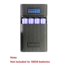 Power Bank Case Kit 4x18650 Battery Charger DIY Box 2x USB For Mobile Phone