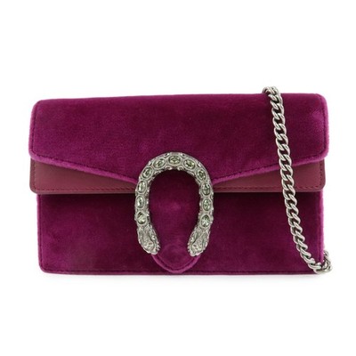 GUCCI Dionysus Super Mini Bag Velvet Chain Shoulder Bag 476432 Auth Used F/S