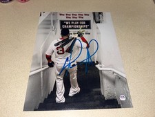 David Ortiz Signed 11x14 Photo Big Papi Boston Red Sox HOF 3x World Champion PSA