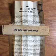 Dick Tracy Secret Code Maker Tin Toys