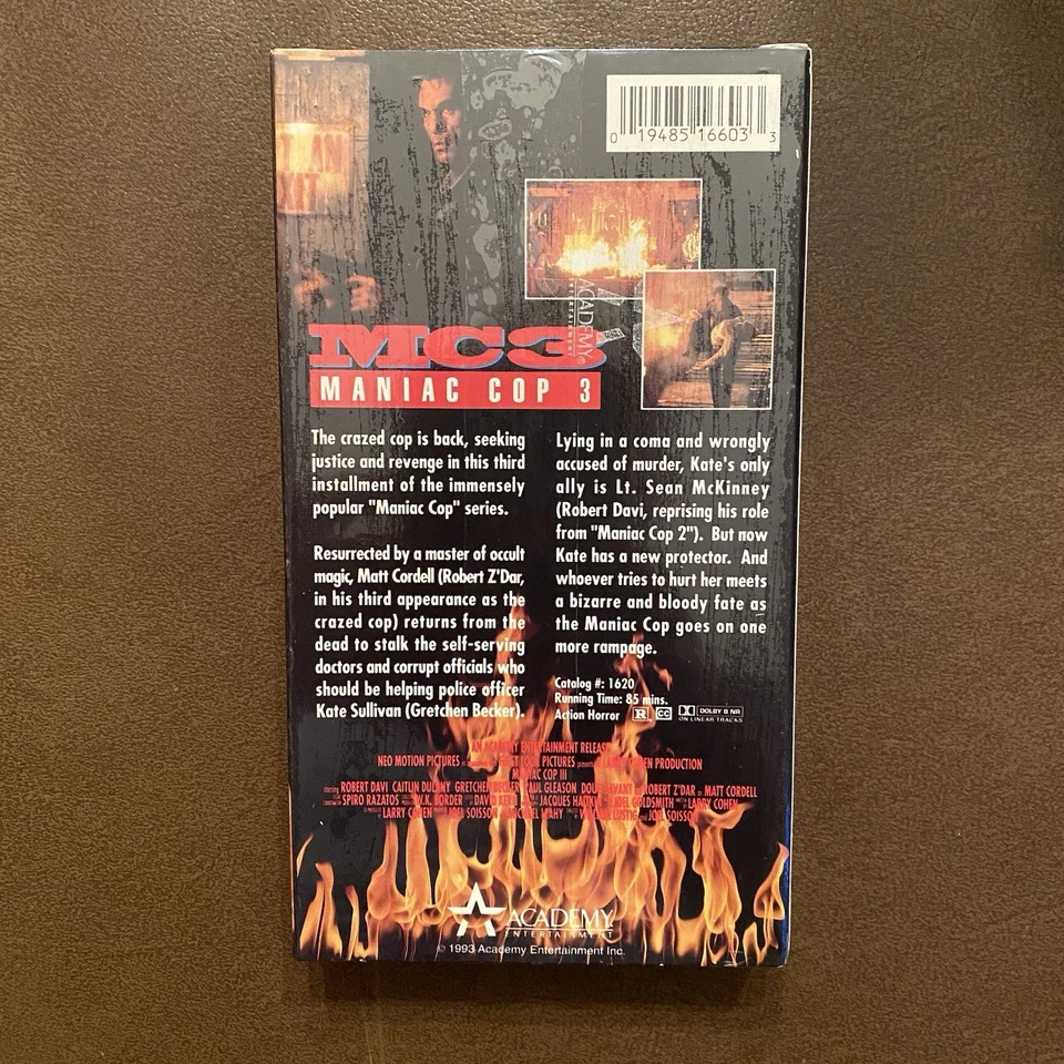 Maniac Cop 3 VHS 1993 Screener Promo Tape Brand New Sealed - Image 2 of 4