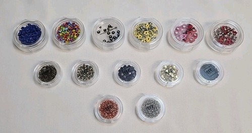 Misc Lot Of Eyelets in Assorted Colors, Shapes & Sizes for Scrapbooking 