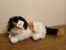 A&A Calico Gato Gitano 21" Peluche Ojos Verdes Animal Aurora Nuevo con Etiquetas