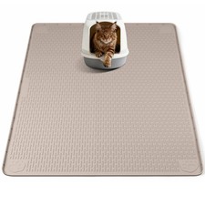 Cat Litter Mat, XL Extra Large 40" x 40" Silicone Mat Litter Trapping Mat for...