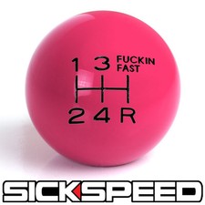 Pinkblack Fing Fast Shift Knob 5 Speed Short Throw Shifter Lever 12x1.25 K03