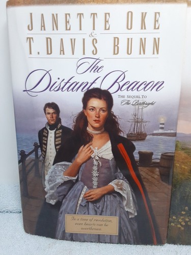 Lot of 3 Janette Oke & T. Davis Bunn Hardback Books~Distant Beacon, Beloved Land - Picture 2 of 4