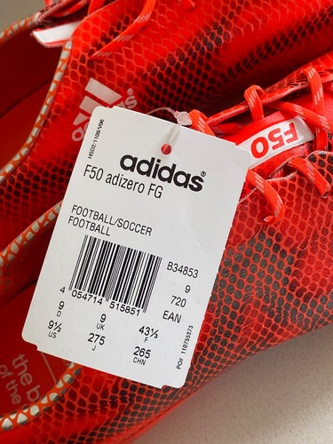 SCARPE DA CALCIO ADIDAS F50 ADIZERO FG 2015 TACCHETTI PREDATOR MERCURIAL UK 9 - Foto 6 di 14