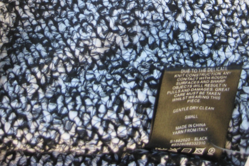 SCANLAN THEODORE tweed knit midi skirt sz S black white boucle elasticised waist - Picture 5 of 5