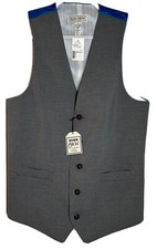 Jos A Bank Boys Vest 1905 Collection Suit Separate Gray Size 20 Wool Blend NWT