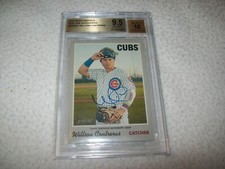2019 TOPPS HERITAGE WILLSON CONTRERAS AUTO SIGNED CHICAGO CUBS BGS 9.5
