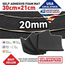4x Adhesive Neoprene Rubber Sheet Sponge Foam Pad for Craft 2.7SQFT Total