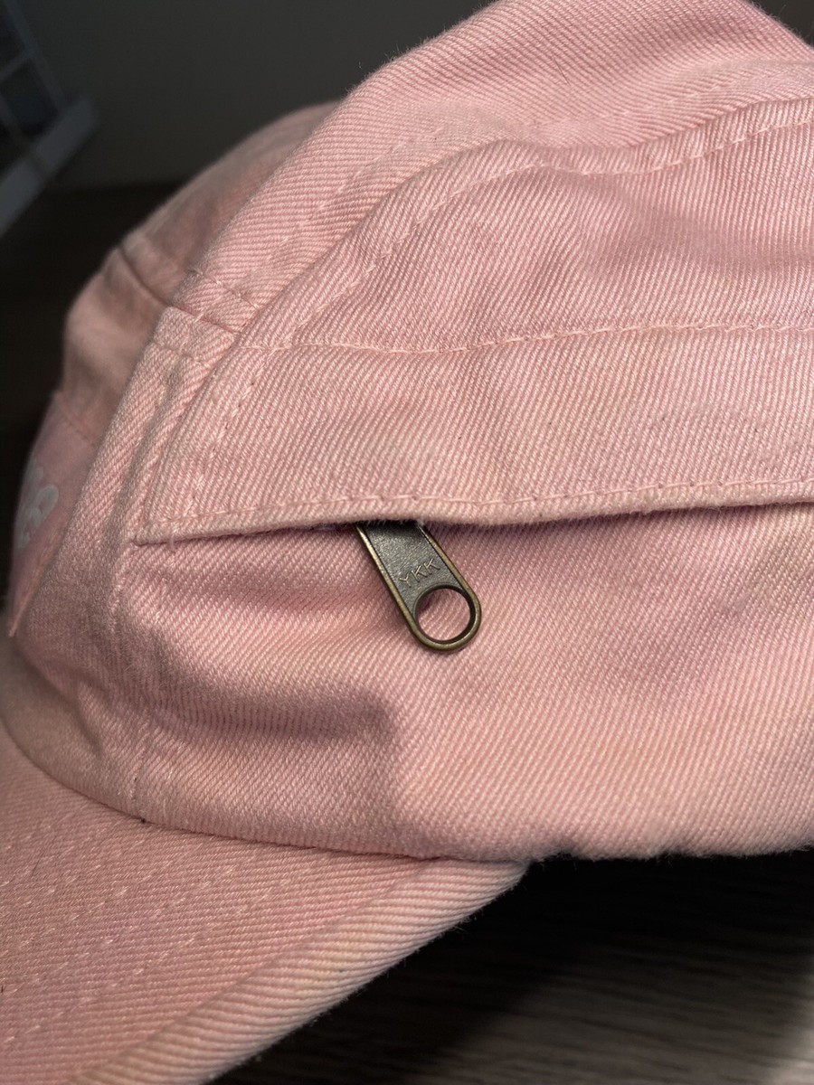 Supreme Authentic Side Zip Twill Camp Cap Pink One Size S/S Supreme Authentic Side Zip Twill Camp Cap Pink One Size S/S