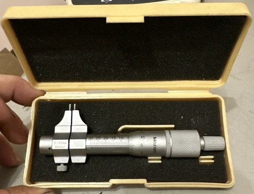 Mitutoyo 5-30mm Pin Jaw Inside Micrometer Caliper *0.01mm 145-185 Machinist Tool