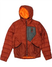 Blauer Womens Hooded Padded Jacket Uk 16 Large Brown Polyamide Bf89