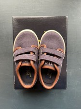 Polo Ralph Lauren Toddler Ethan Low EZ Shoes 990668- Navy Canvas NIB