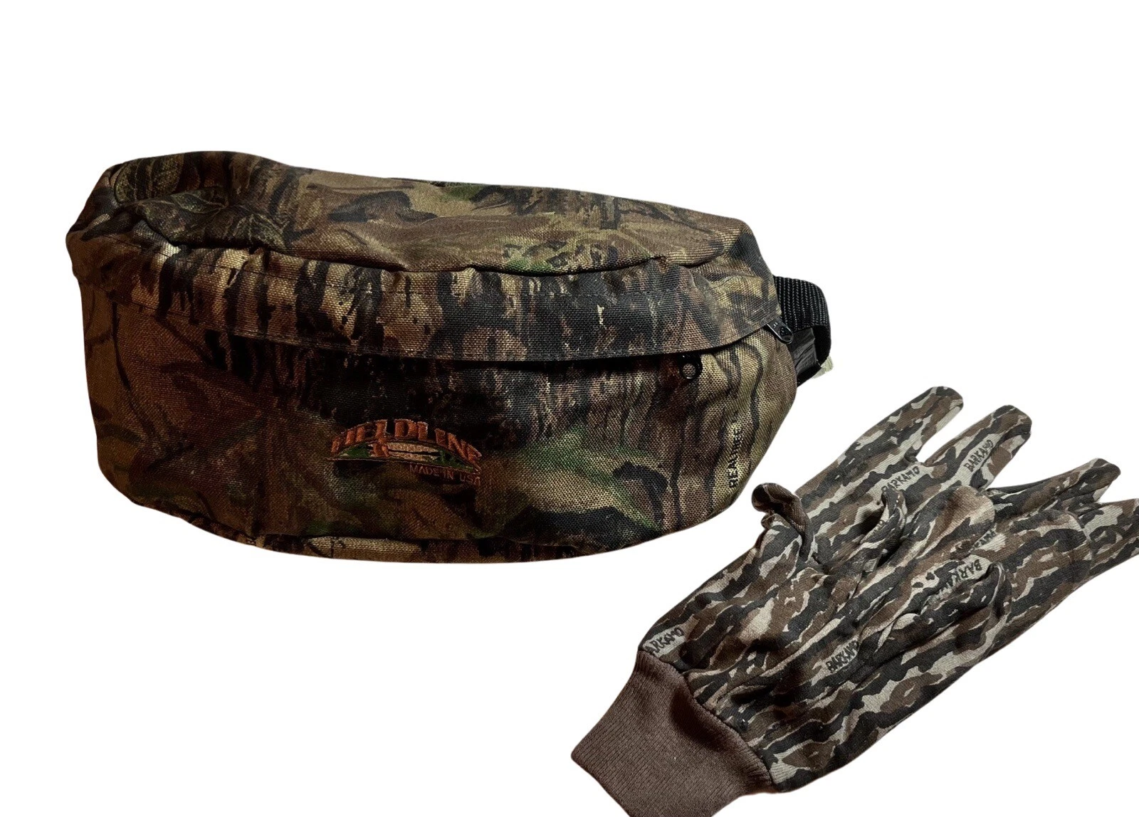 Men's HELDLINE Camouflage Fanny Pack And Jersey Gloves Forest Hunting