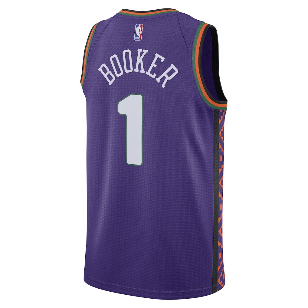 Phoenix Suns Devin Booker #1 Nike Purple NBA Swingman Jersey City