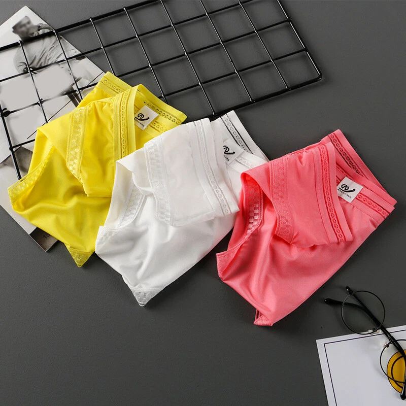 Men's Ice Silk Briefs Underpants Breathable Sexy Bikini Underwear M L XL 2XL 3XL - Image 2 of 4